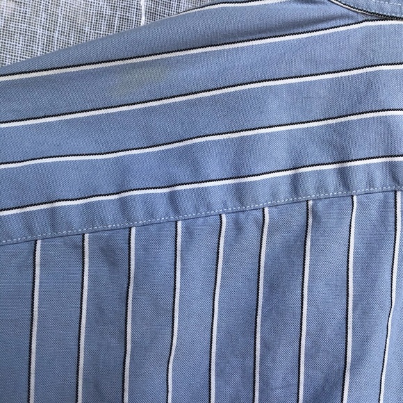 Ralph Lauren• Blue w/Stripes Button Down- Large - Picture 4 of 5